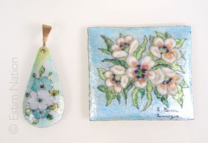 Emaux de Limoges
Lot de bijoux en émail de...