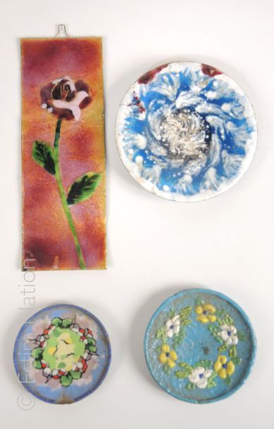 Emaux de Limoges
Lot d'objets en émail de...