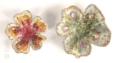 Emaux de Limoges
Lot de deux coupelles en...