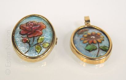 Emaux de Limoges
Lot de bijoux en émail de...
