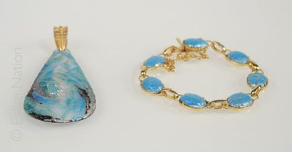 Emaux de Limoges
Lot de bijoux en émail de...