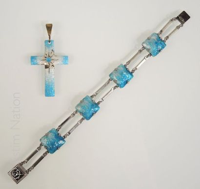 Emaux de Limoges
Lot de bijoux en émail de...