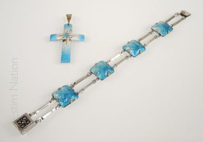Emaux de Limoges
Lot de bijoux en émail de...