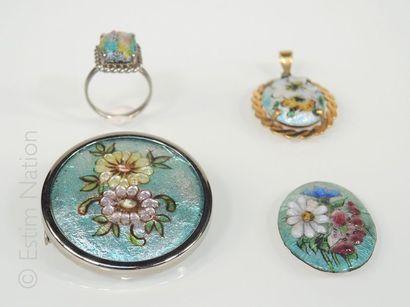 Emaux de Limoges
Lot de bijoux en émail de...