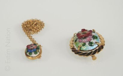Emaux de Limoges
Lot de bijoux en émail de...