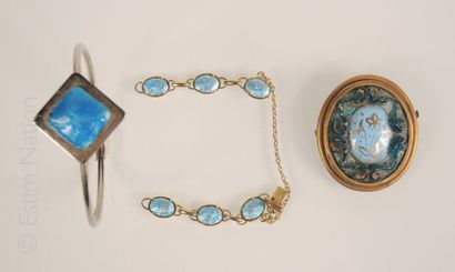 Emaux de Limoges
Lot de bijoux en émail de...