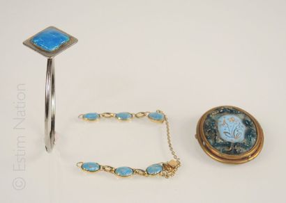 Emaux de Limoges
Lot de bijoux en émail de...