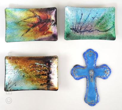 Emaux de Limoges
Lot d'objets en émail de...