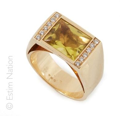 POIRAY
Bague jonc en or jaune 18K (750/°°)...