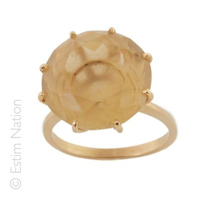 BAGUE CITRINE
Bague en or jaune 18K (750/°°)...