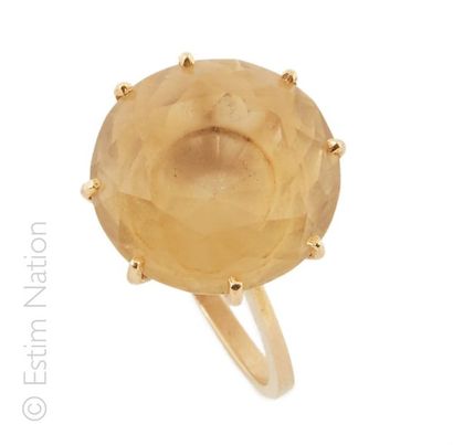 BAGUE CITRINE
Bague en or jaune 18K (750/°°)...