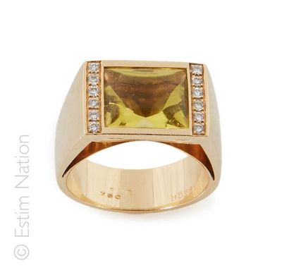 POIRAY
Bague jonc en or jaune 18K (750/°°)...