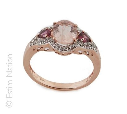 BAGUE QUARTZ ROSE TOURMALINES
Bague en argent...