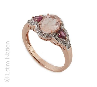BAGUE QUARTZ ROSE TOURMALINES
Bague en argent...