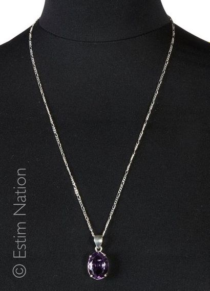 CHAÎNE PENDENTIF AMETHYSTE
Pendentif en argent...