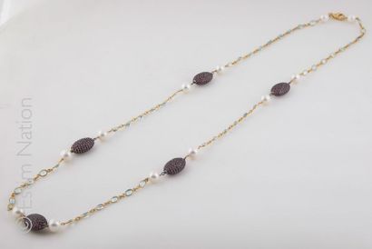 SAUTOIR TOPAZES PERLES ET RHODOLITES
Sautoir...