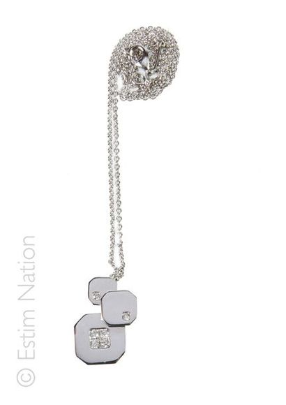 MAISON FLANDERS
Collier en or gris 18K (750/°°)...