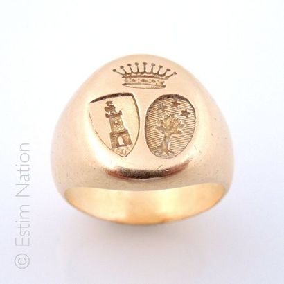 BAGUE CHEVALIERE
Bague chevalière en or jaune...