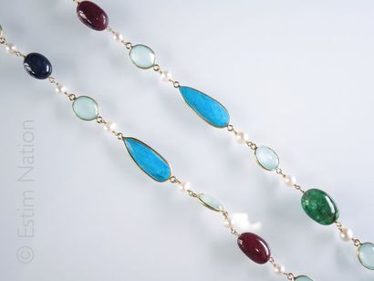 SAUTOIR SAPHIRS MULTICOLORES, PERLES, …
Sautoir...