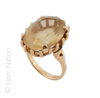 BAGUE CITRINE
Bague chevalière en or jaune...