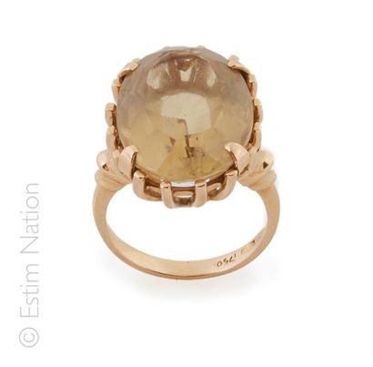 BAGUE CITRINE
Bague chevalière en or jaune...