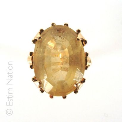 BAGUE CITRINE
Bague chevalière en or jaune...