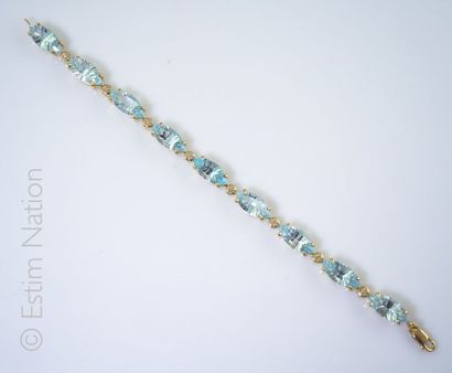 BRACELET TOPAZES DIAMANTS
Bracelet articulé...