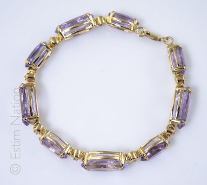 BRACELET AMETHYSTES DIAMANTS
Bracelet articulé...