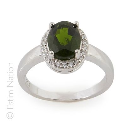 BAGUE PIERRES DE COULEURS
Bague en argent...