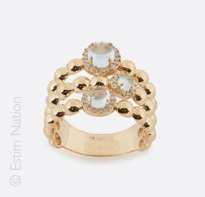 BAGUE TOPAZE DIAMANTS
Bague en argent (925/°°)...