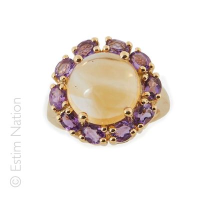 BAGUE CITRINE AMETHYSTES
Bague en argent...