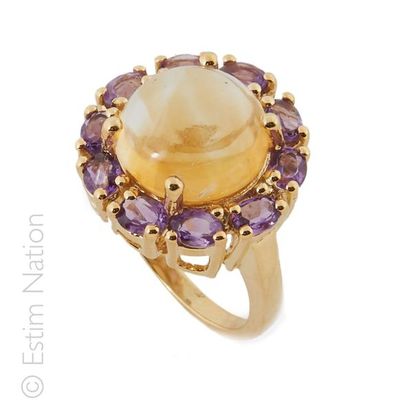 BAGUE CITRINE AMETHYSTES
Bague en argent...