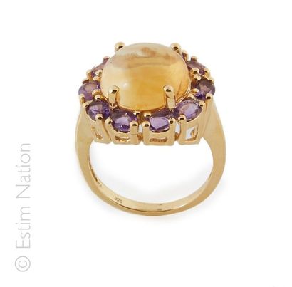 BAGUE CITRINE AMETHYSTES
Bague en argent...