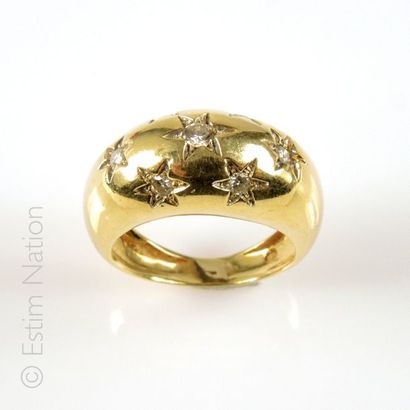 BAGUE JONC DIAMANTS
Bague jonc en or jaune...
