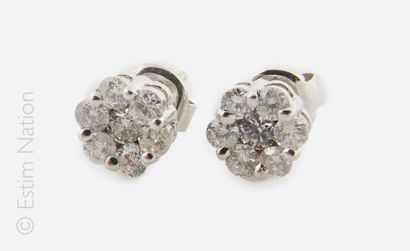 BOUCLES D'OREILLES DIAMANTS
Paire de boucles...