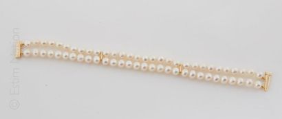 BRACELET DOUBLE RANGS PERLES
Bracelet composé...