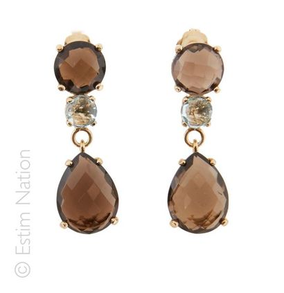 BOUCLES D'OREILLES QUARTZ MULTICOLORES
Paire...