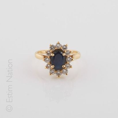 BAGUE SAPHIR DIAMANTS
Bague marguerite en...