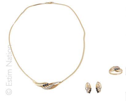 PARURE OR SAPHIRS ET DIAMANTS
parure en or...