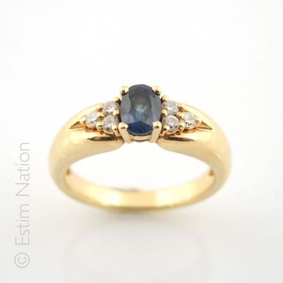 BAGUE OR SAPHIR DIAMANT
Bague en or jaune...