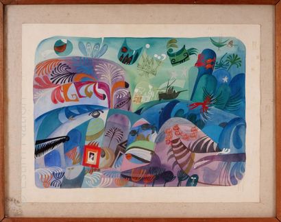 TABLEAUX
Composition abstraite.

Huile sur...