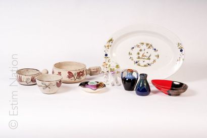 BIBELOTS
Ensemble comprenant :
- Grand plat...