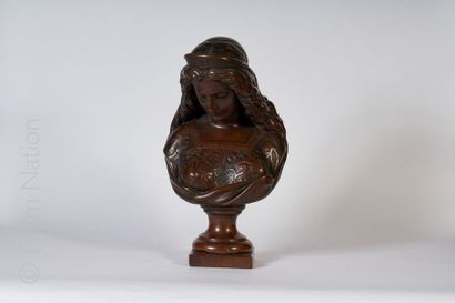 ANONYME Vers 1880
Buste de jeune femme sur...