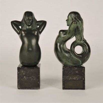 TROPHEES EN BRONZE
René CLIQUET (1899-1977)...