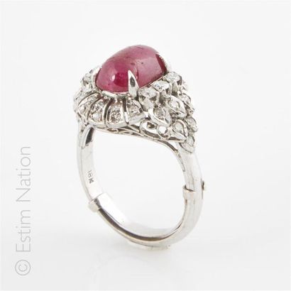 BAGUE RUBIS DIAMANTS
Bague dôme en or 9K...
