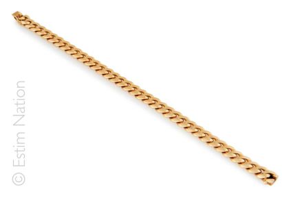 GOURMETTE
Bracelet en or jaune 18K (750/°°)...