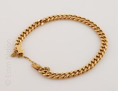 Bracelet en or jaune 18K (750/°°) à maille...