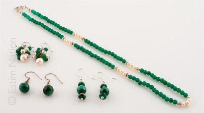 BIJOUX PIERRES ORNEMENTALES
Deux parures...