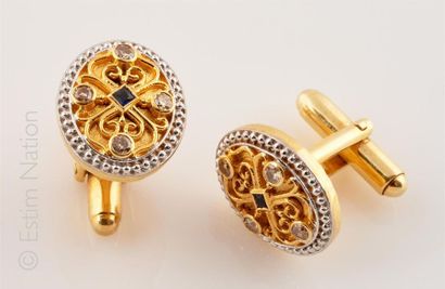 BOUTONS DE MANCHETTES
Paire de boutons de...