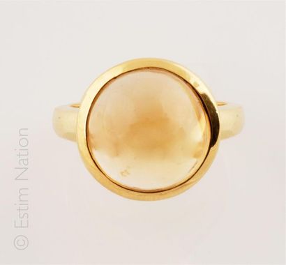 BAGUE CITRINE
Bague en argent (925/°°) doré...